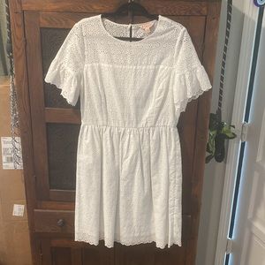 White eyelet lace Brooks Brothers Dress, Size 12